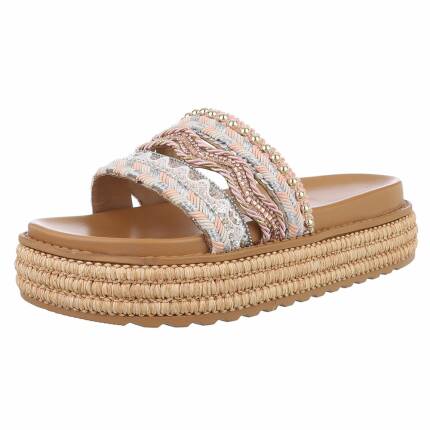 Damen Pantoletten - pink