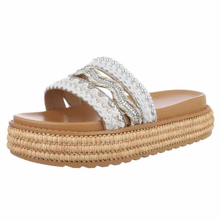 Damen Pantoletten - white