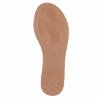 Damen Flache Sandalen - camel