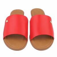 Damen Flache Sandalen - red