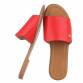 Damen Flache Sandalen - red
