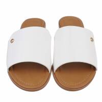 Damen Flache Sandalen - white