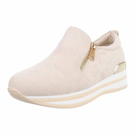 Damen Low-Sneakers - beige
