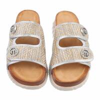 Damen Pantoletten - silver