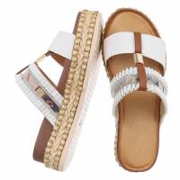 Damen Pantoletten - white