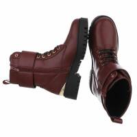 Damen Schnürstiefeletten - wine