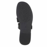 Damen Flache Sandalen - black