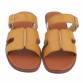 Damen Flache Sandalen - khaki
