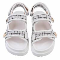 Damen Keilsandaletten - white