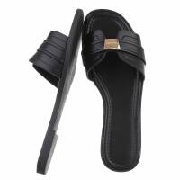 Damen Flache Sandalen - black
