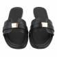 Damen Flache Sandalen - black