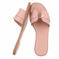 Damen Flache Sandalen - pink