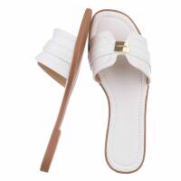 Damen Flache Sandalen - white
