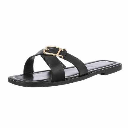 Damen Flache Sandalen - black