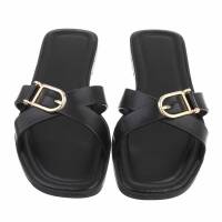 Damen Flache Sandalen - black
