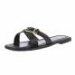 Damen Flache Sandalen - black