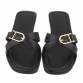 Damen Flache Sandalen - black