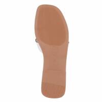 Damen Flache Sandalen - champagne