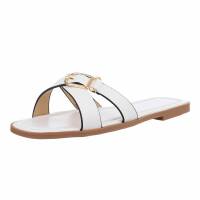 Damen Flache Sandalen - white