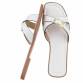 Damen Flache Sandalen - white