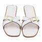 Damen Flache Sandalen - white
