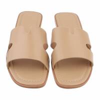 Damen Flache Sandalen - khaki