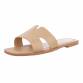 Damen Flache Sandalen - khaki