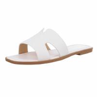 Damen Flache Sandalen - white