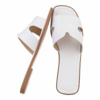 Damen Flache Sandalen - white