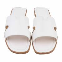 Damen Flache Sandalen - white