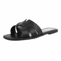 Damen Flache Sandalen - black