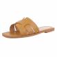 Damen Flache Sandalen - camel Gr. 38