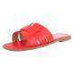 Damen Flache Sandalen - red