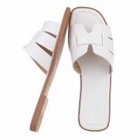 Damen Flache Sandalen - white