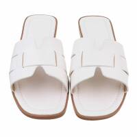 Damen Flache Sandalen - white