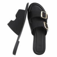 Damen Flache Sandalen - black