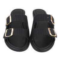 Damen Flache Sandalen - black