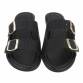 Damen Flache Sandalen - black