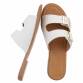 Damen Flache Sandalen - white