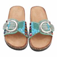 Damen Pantoletten - green