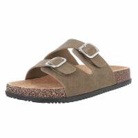 Damen Pantoletten - green Gr. 40