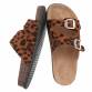 Damen Pantoletten - leopard