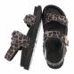 Damen Keilsandaletten - leopard