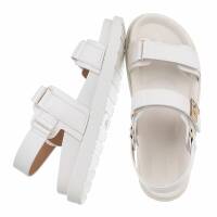 Damen Keilsandaletten - white