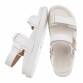 Damen Keilsandaletten - white