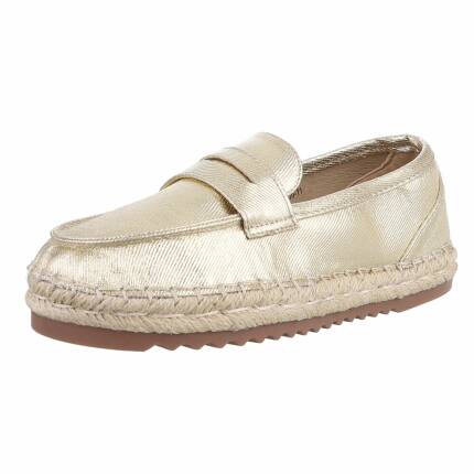 Damen Slipper - gold