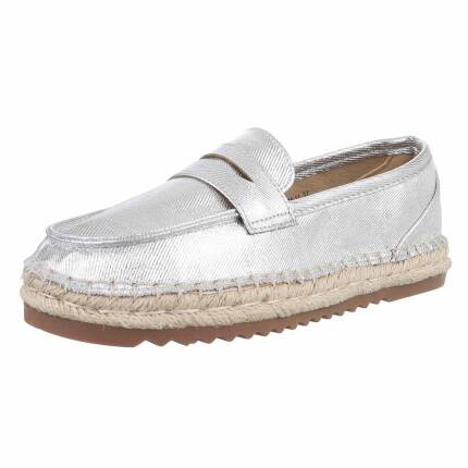 Damen Slipper - silver