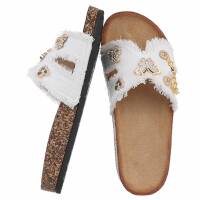 Damen Pantoletten - white