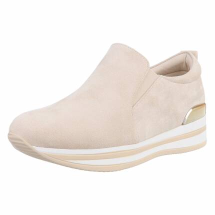 Damen Low-Sneakers - beige