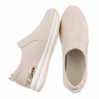 Damen Low-Sneakers - beige